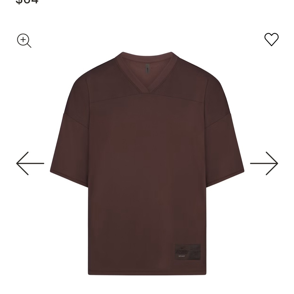 SKIMS X NIKE Brown  V-Neck Raglan Top NIKESKIMS SOLD OUT choose size unisex